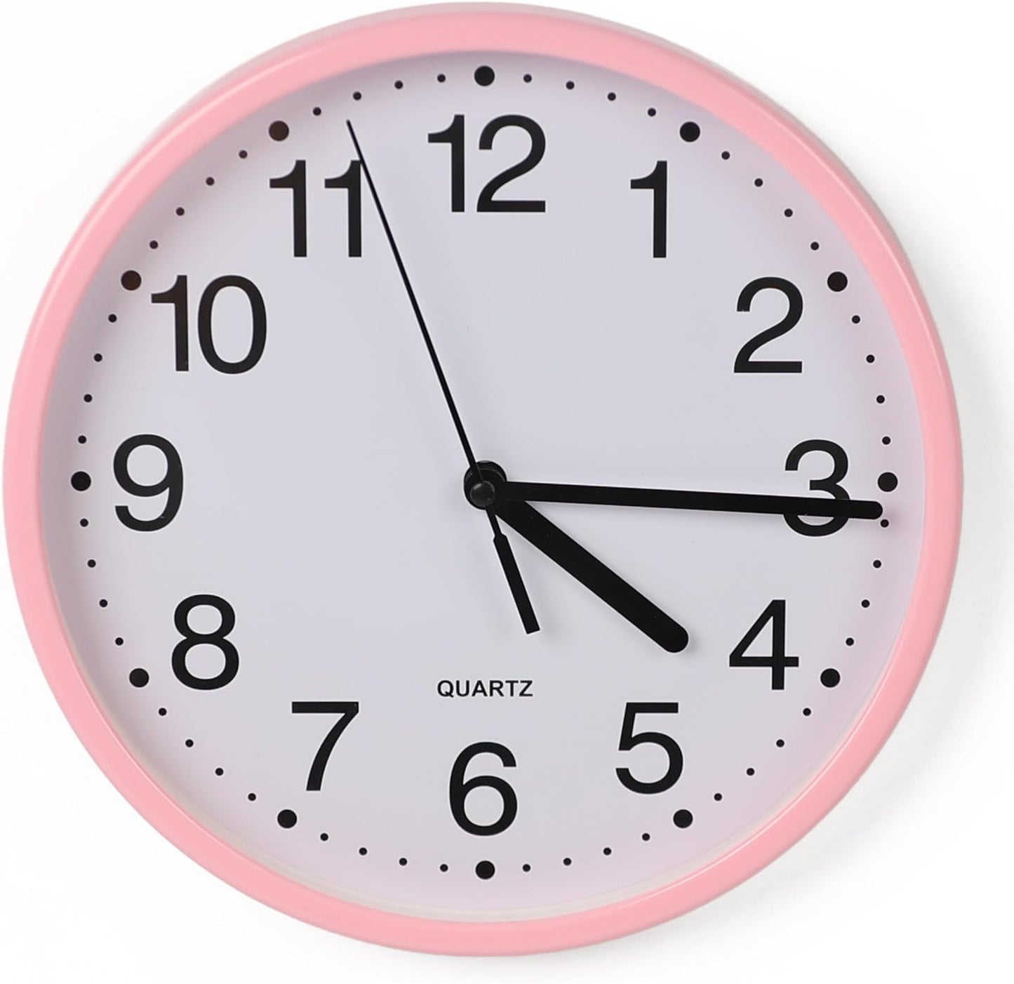 Wall Clock Silent & Non- Ticking w/ Modern Battery Operated Digital Quiet Sweep