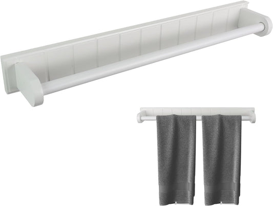 White Towel Rail Easy to Install Perfect Space Saving Rack Wall Mounted