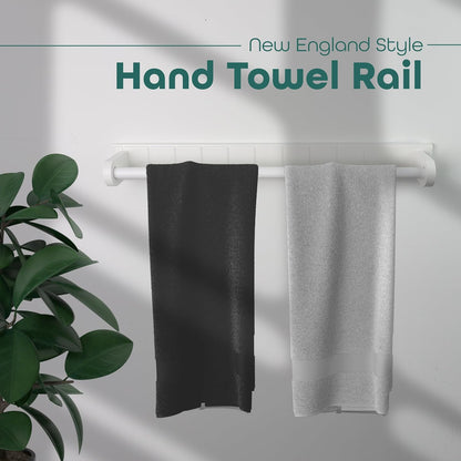 White Towel Rail Easy to Install Perfect Space Saving Rack Wall Mounted