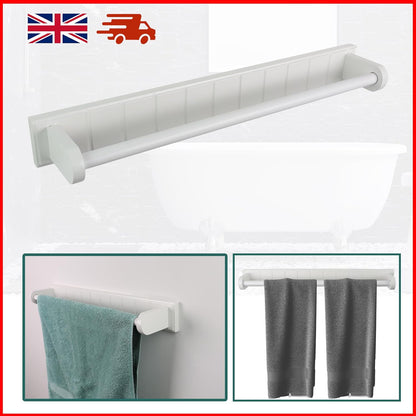 White Towel Rail Easy to Install Perfect Space Saving Rack Wall Mounted