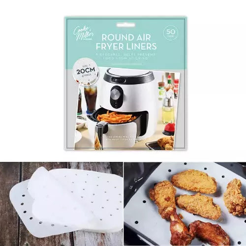 Air Fryer Disposable Liner Sheets Greaseproof Available in 3 Different Shapes