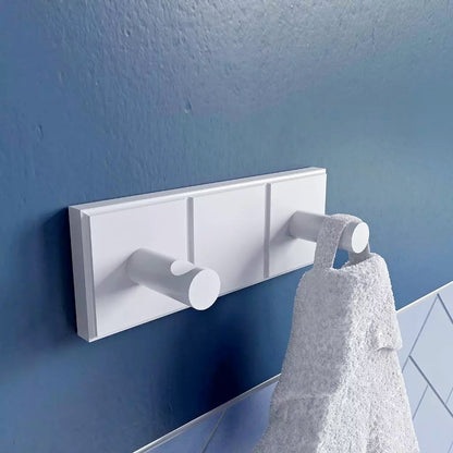 Portland Robe Hook White Wall Mounted Easy to Install