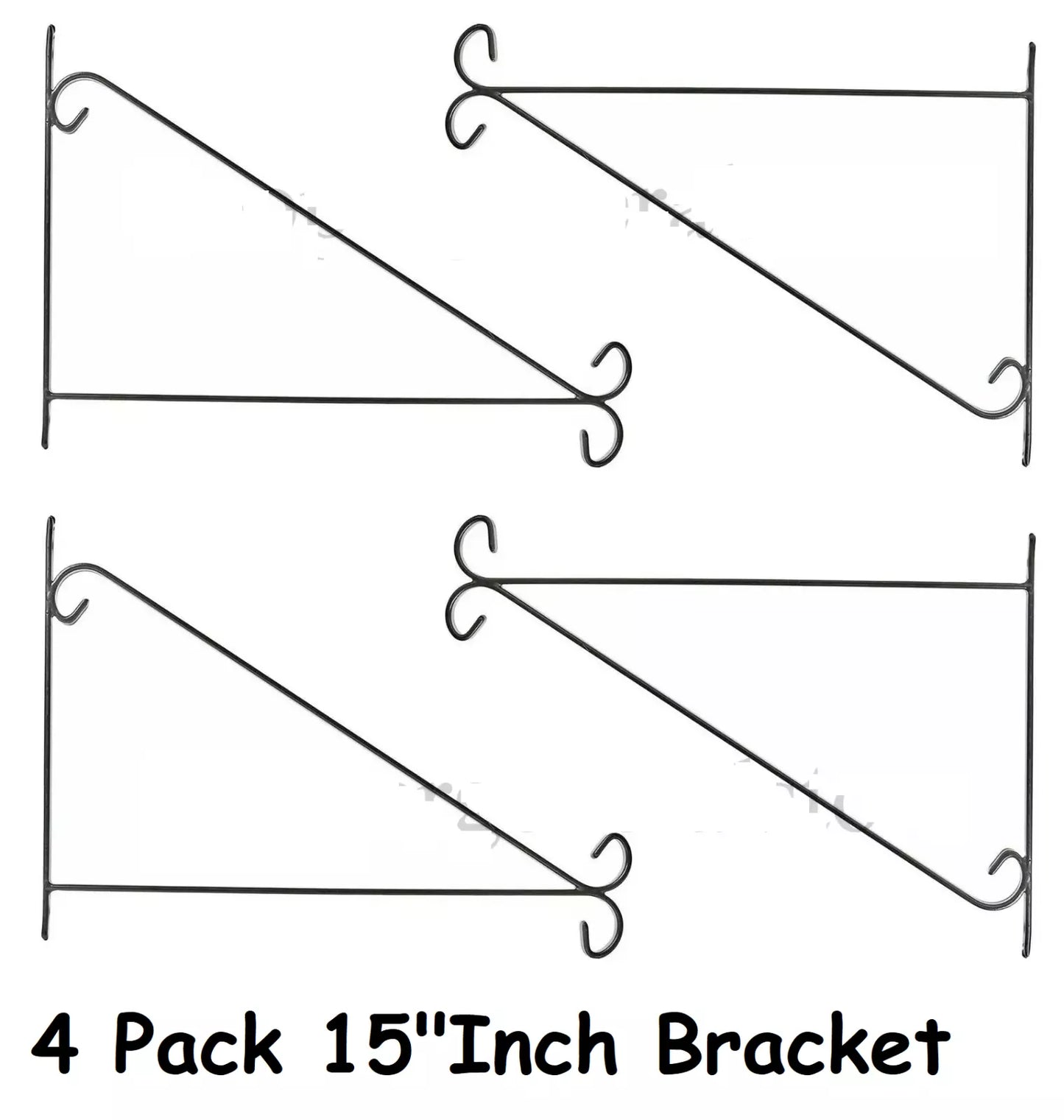 15" Wall Bracket Black Perfect To Hang Flower Pots & Lantons