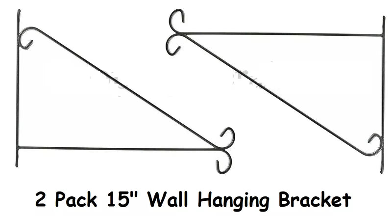 15" Wall Bracket Black Perfect To Hang Flower Pots & Lantons