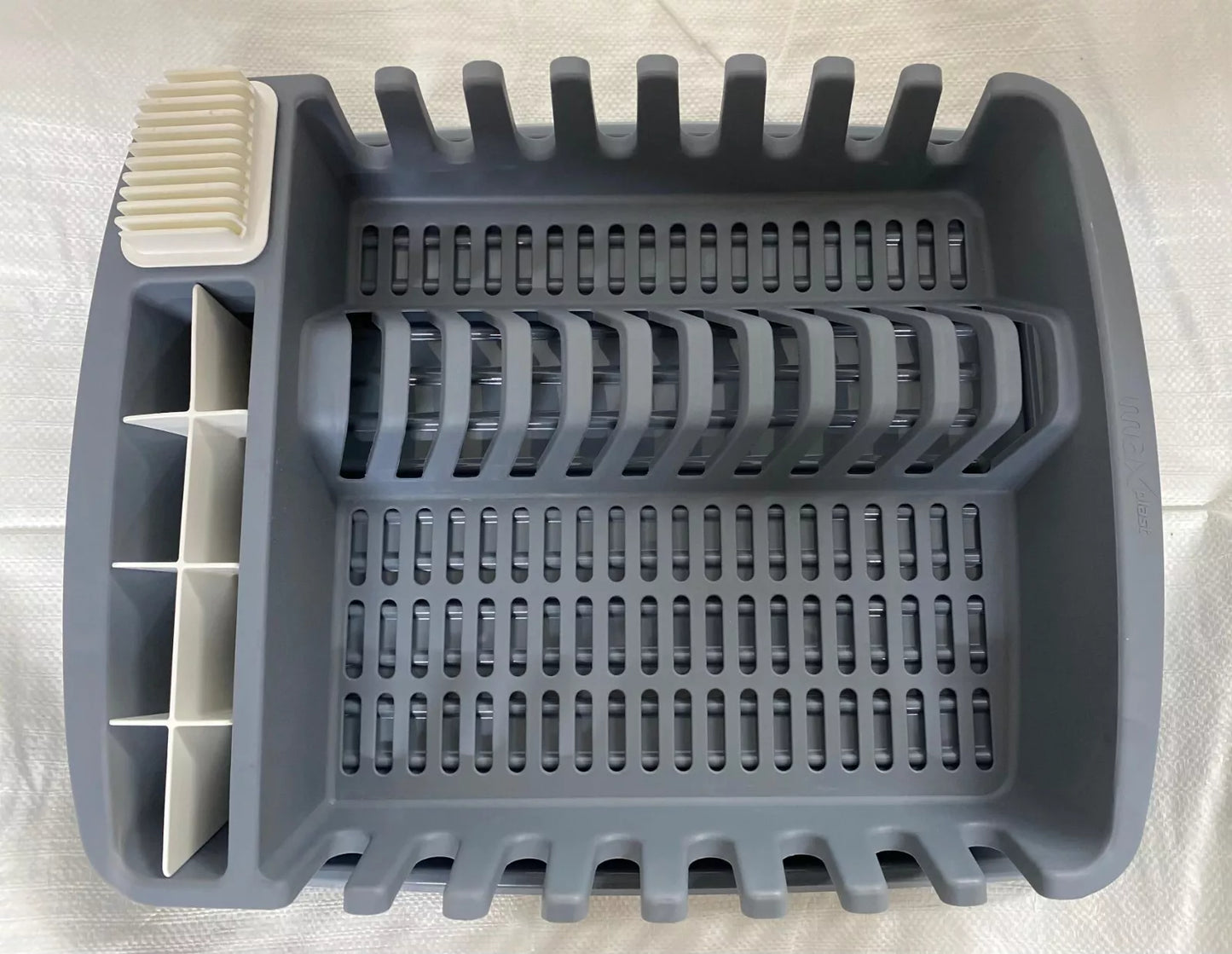 Plastic Dish Drying Rack Sink Drainer Cutlery Cup Utensil Holder For Kitchen