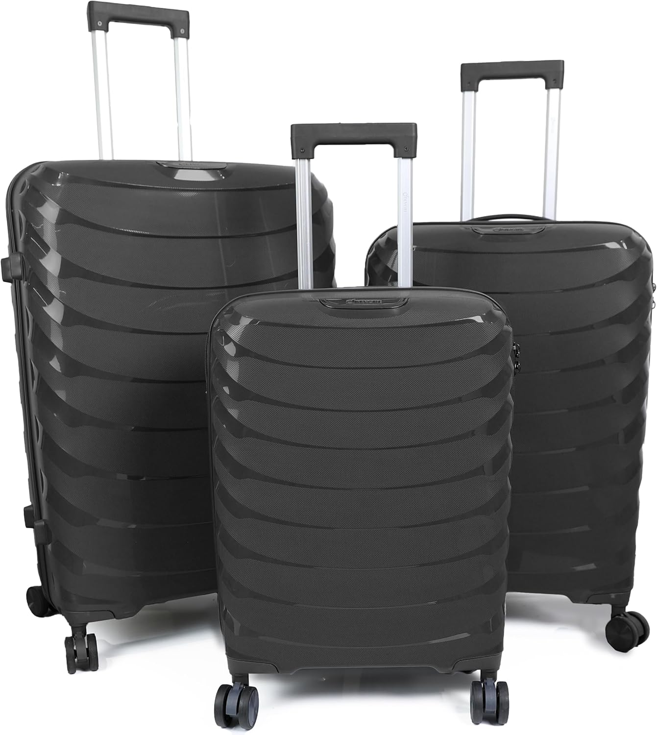 DIVCHI Luggage Sets 3 Piece Hard Shell Expandable Suitcases Lightweight Travel Trolley Suitcase with Spinner Wheels TSA Lock Telescopic Handle