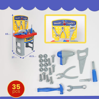 Playsets Kids Smart Tools Workbench Playset Toddlers Pretend Safe Material