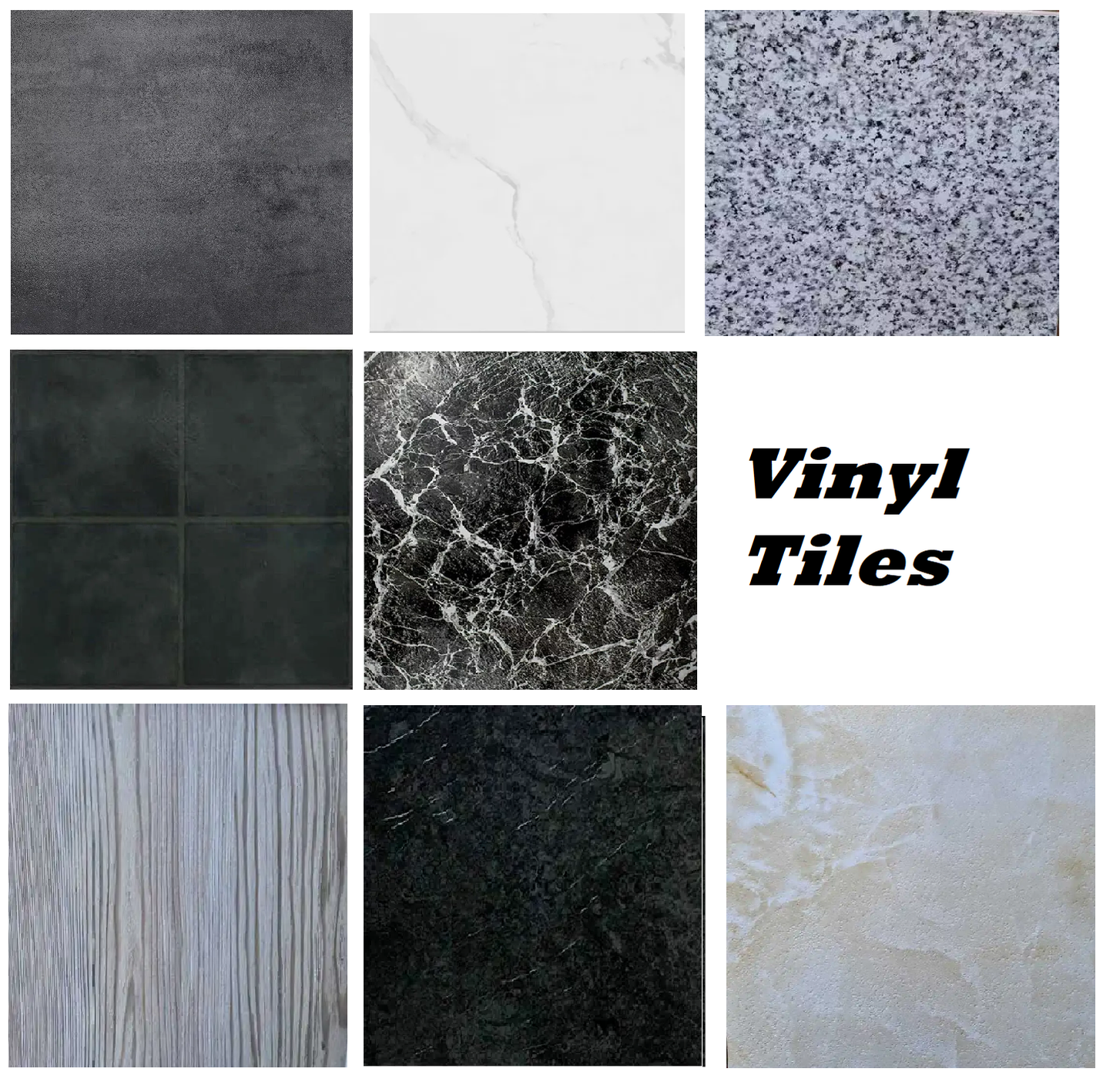 Vinyl floor tiles self adhesive easy to fit flooring DIY Kitchen Bathroom Home