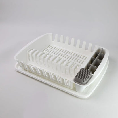 Plastic Dish Drying Rack Sink Drainer Cutlery Cup Utensil Holder For Kitchen