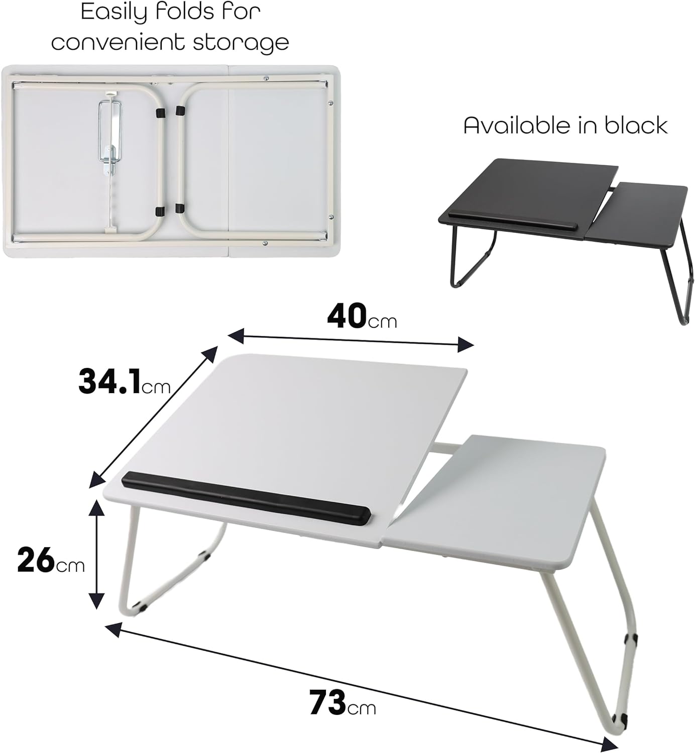 Foldable Laptop Desk  Table With Foldable Legs, Reading Holder Notebook Stand Breakfast Bed Tray Book Holder For Sofa, Bed, Terrace, Balcony