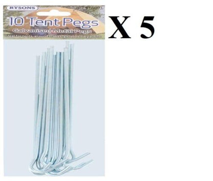 Metal Tent Pegs For Camping Gazebo Ground Sheet New Galvanized 10x20x30x40x50x100