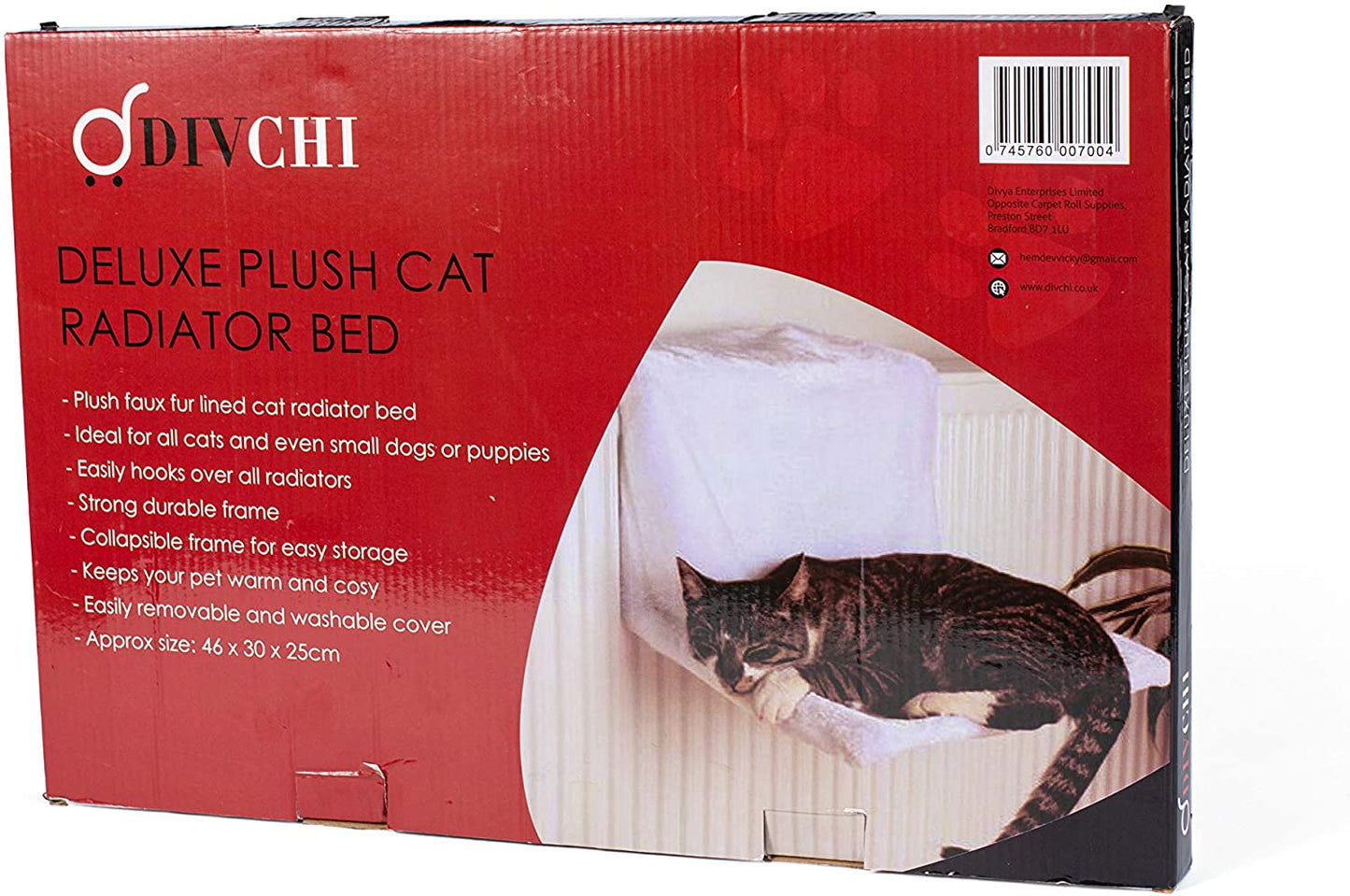 DIVCHI Cat Dog Puppy Pet Radiator Bed Warm Fleece Beds Basket Cradle Hammock Animal