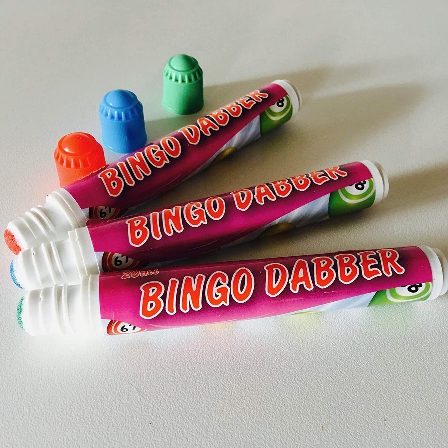 BINGO DABBERS MULTICOLOURED DABBERS DOT PENS NON GRIP PACK OF (1,2,3,4,5,6)