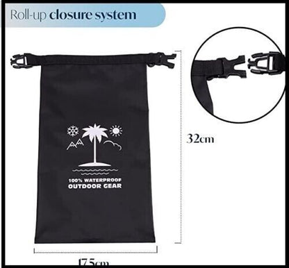 Boat Dry Bags  2 Litre Waterproof  Bag For Drifting Boating ,Fishing and Rafting