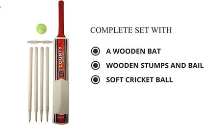 Size 3/5 Cricket Set in Mesh Carry Bag Suitable for approximate ages 8-12 years.