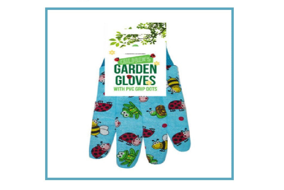 Gardening Non Slip Gloves PVC Dots Children's Kids Boys & Girls Outdoor Activity