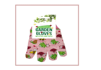 Gardening Non Slip Gloves PVC Dots Children's Kids Boys & Girls Outdoor Activity