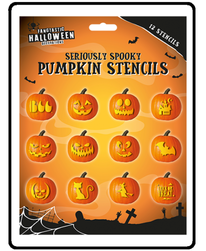 Halloween Kit With Carving Tools, Stencils,Ballon Garland,Decorating Stickers