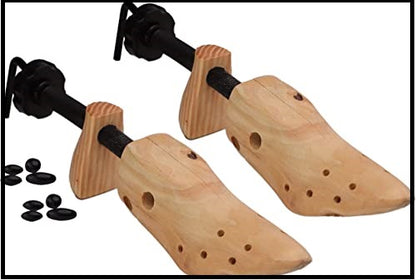 Shoe Stretcher Men And Women Shoe Widener Wooden Expander for Wide Feet (2 Pack)