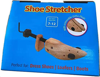 Shoe Stretcher Men And Women Shoe Widener Wooden Expander for Wide Feet (2 Pack)