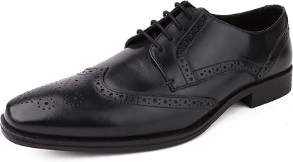 Classic Oxford Dress Shoes for Men Business Formal Brogues Derby Lace Up Shoes