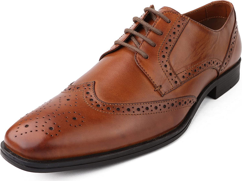 Classic Oxford Dress Shoes for Men Business Formal Brogues Derby Lace Up Shoes