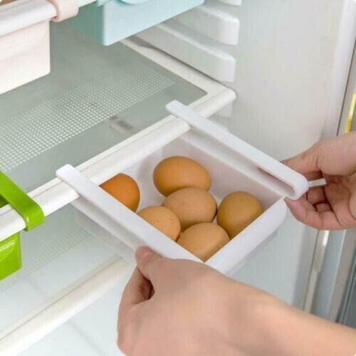 Fridge Box Can Kitchen Over shelf  Storage Basket Rack Adjustable (195*160*80 mm.) (280*160*80 mm.)