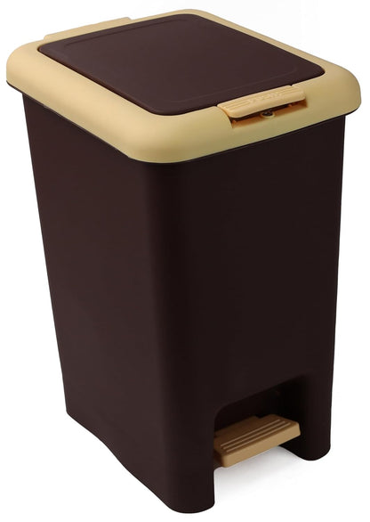 Kitchen Trash Can with Pedal - Wastebasket for Home, Office, Bathroom and Bedroom - Garbage Bin with Lid and Liner