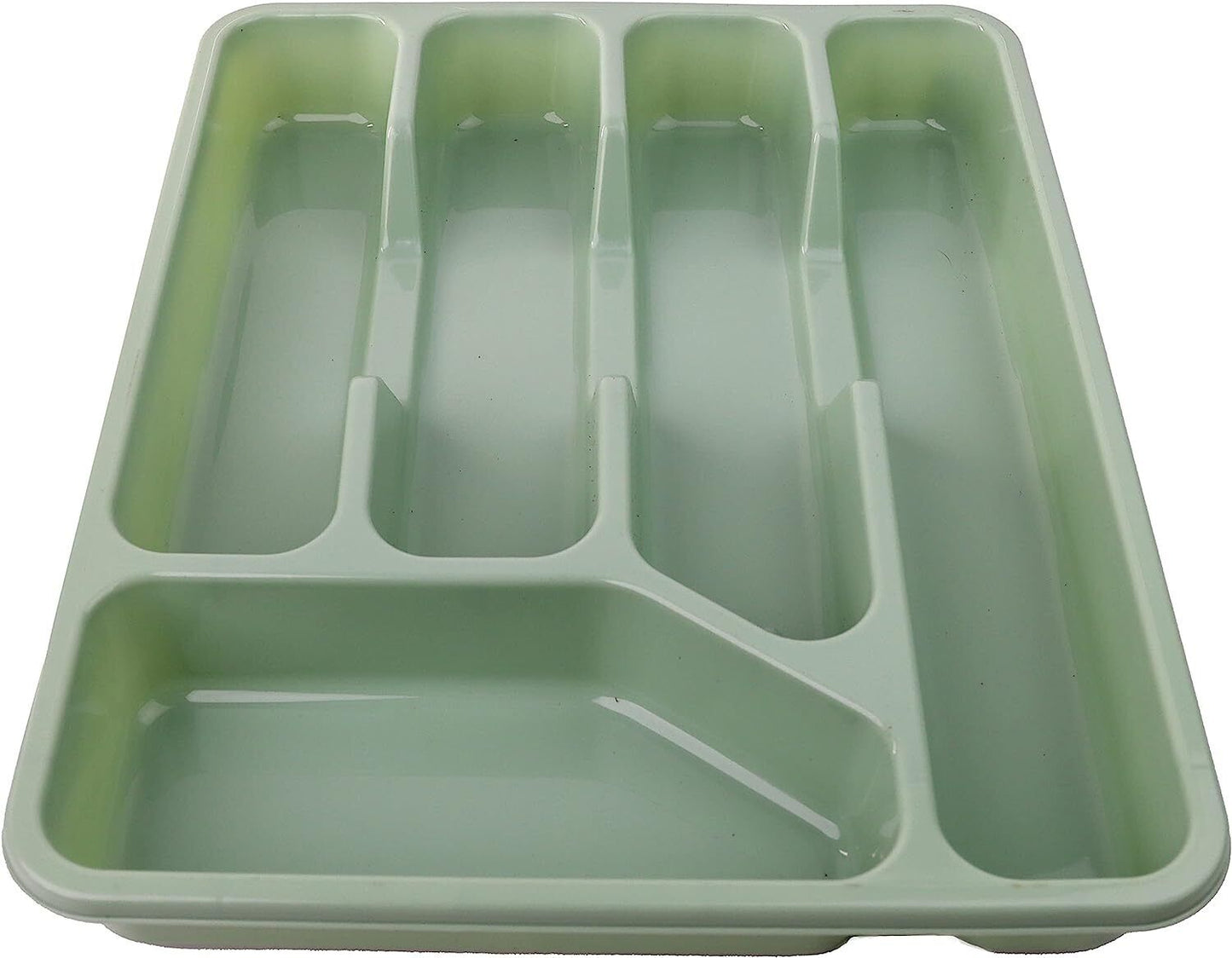 Cutlery Tray 5 Compartment PlasticnKitchen Drawer Organiser Rack Utensils Spoons