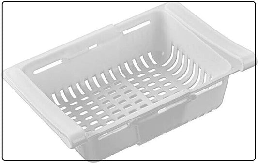 Drawer Organizer For Fridge, Refrigerator Storage Organizer Keep Tidy Shelf Organiser for Egg Vegetables and Fruits