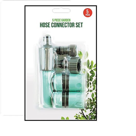 Garden 5 Piece Hose Connector Fitting Set an Assortment of Tap and Hose Adaptors