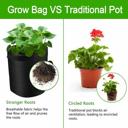 2X 10 Gallon Potato Grow Planter Bags Perfect for growing  all types of vegetable