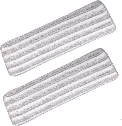 Set of 2 Replacemnt Microfiber Reusable Pads for Cleaning Floors