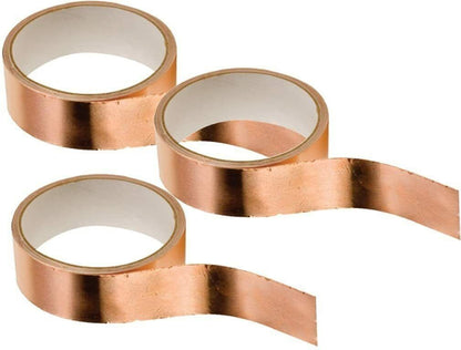 20mm x 2.2m Copper Slug Tape -Adhesive Copper Slug Snail Barrier Tape Pact of 3