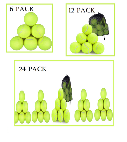 Tennis Balls Sport Play Great 4 Practice & Playing with Pets Pack of 6/12/24.