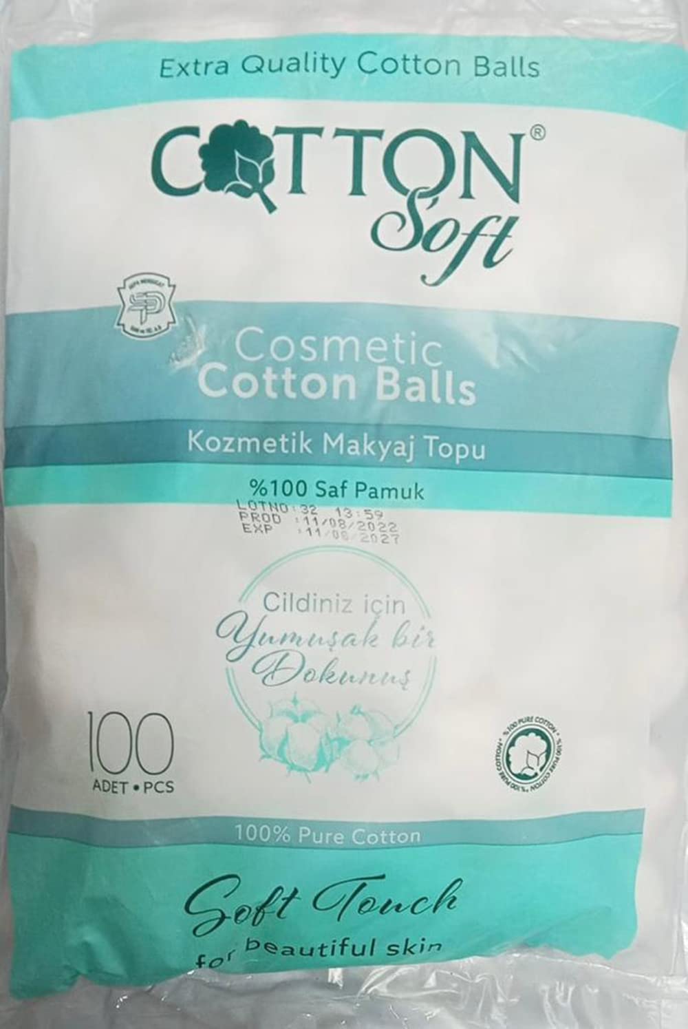 100 Pack Cotton Wool Balls 100% pure cotton Make Up Remover Cleaning Nail Polish